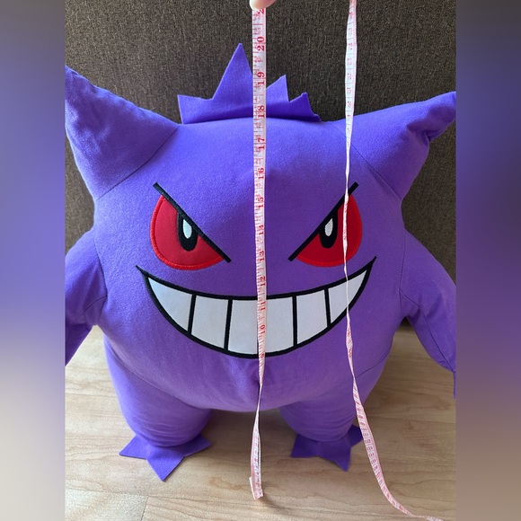 Pokemon Gengar 20” Purple Plush EUC Pokemon Licensed Tag 2022 Team Rocket Anime - Picture 5 of 11
